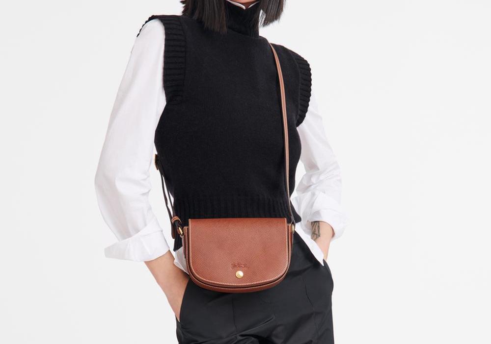 حقيبة كتف نسائية من LONGCHAMP S Épure باللون البني 10253HYZ035