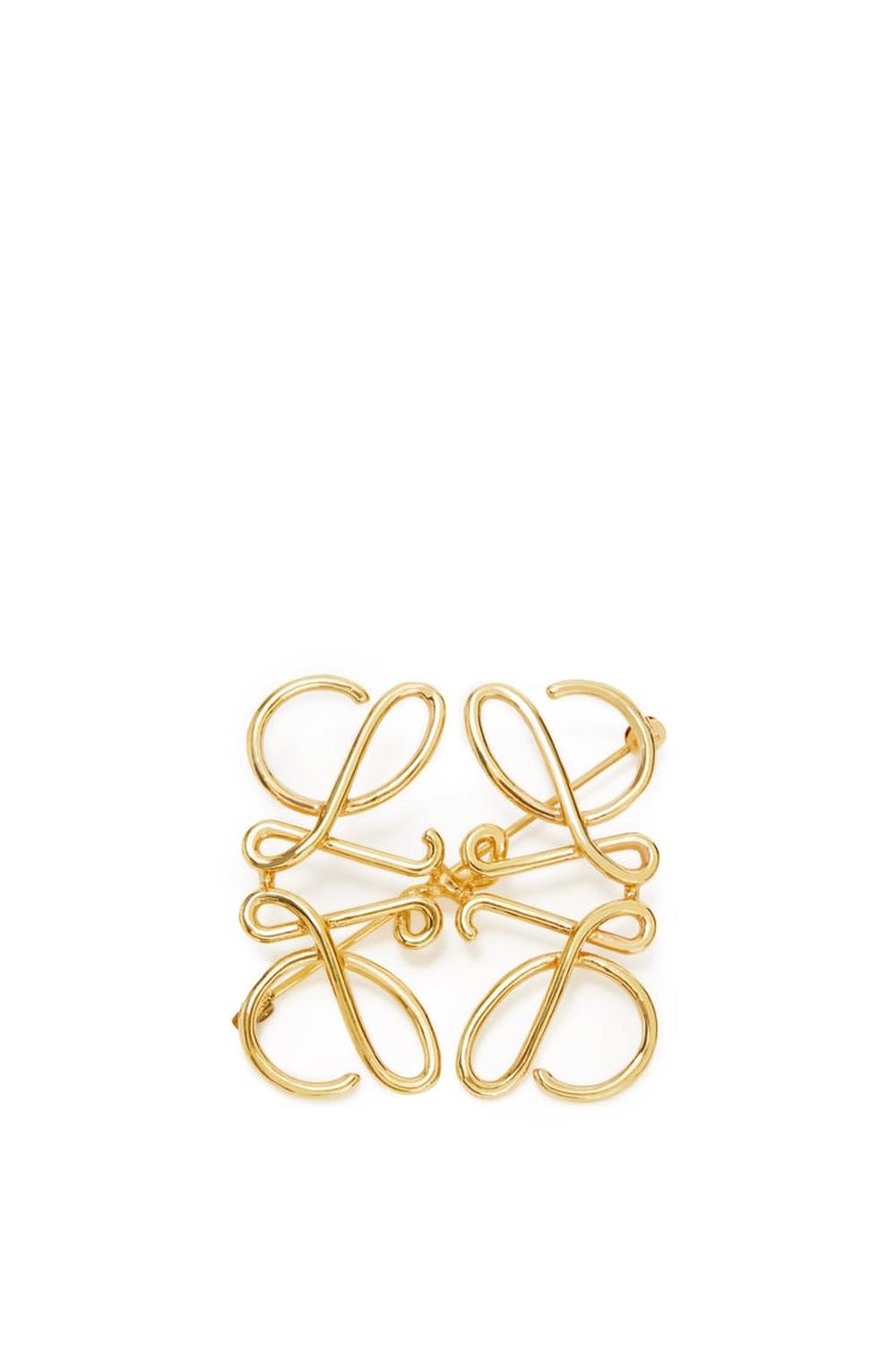 LOEWE Women Anagram brooch in metal Gold 111.25.020-8130