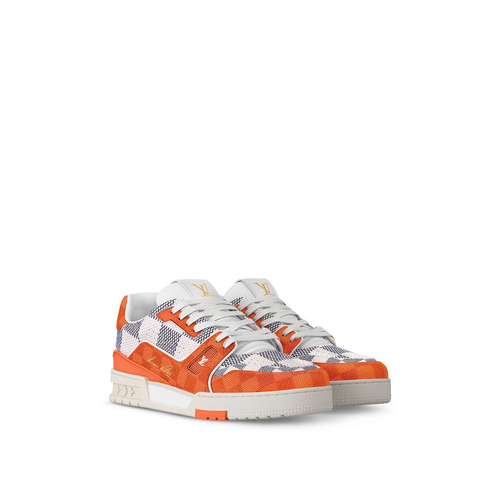 Louis Vuitton Men Sneaker LV Trainer Orange 1AC56P