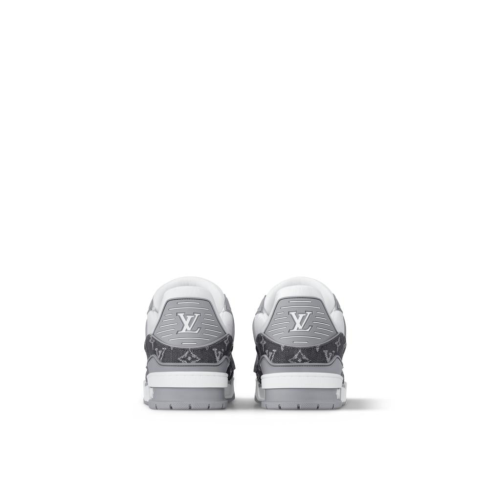 حذاء رياضي Louis Vuitton LV Trainer للرجال باللون الرمادي 1ADF5C