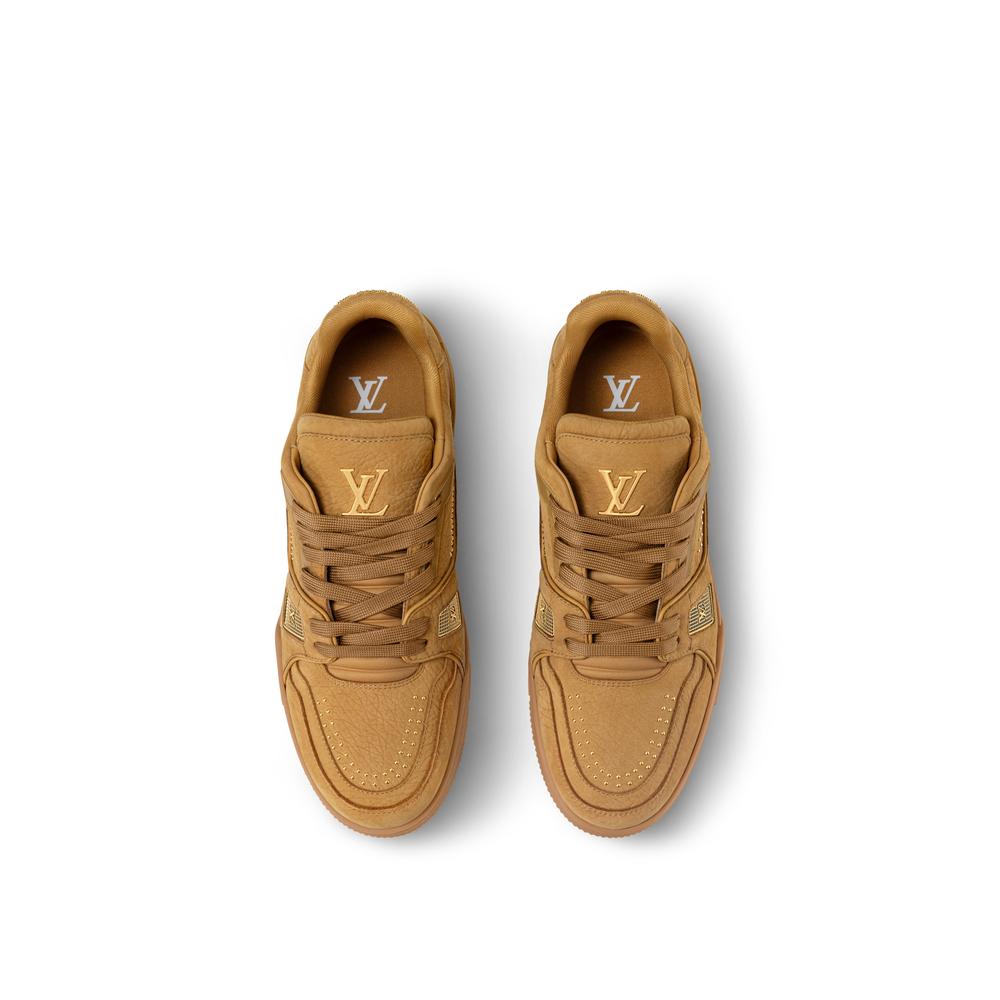 حذاء رياضي Louis Vuitton LV Trainer للرجال بلون كونياك 1ADHB5