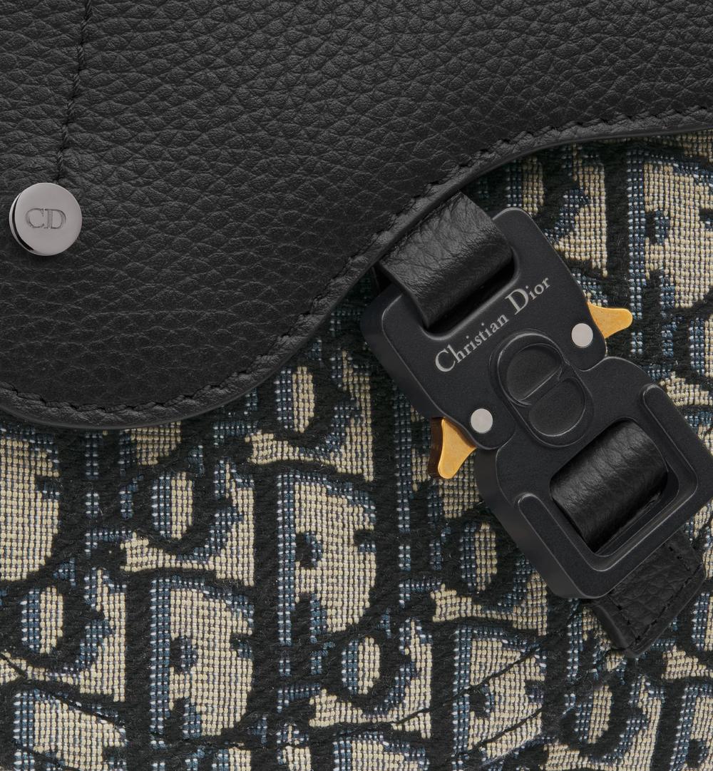 DIOR Men Saddle Messenger Bag Beige and black 1ADPO325YKY_H27E