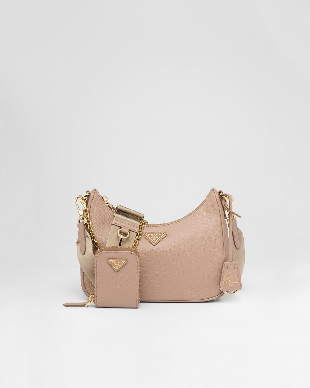 PRADA Women Prada Re-Edition 2005 Saffiano leather bag Cameo Beige 1BH204_NZV_F0MUH_V_V2M