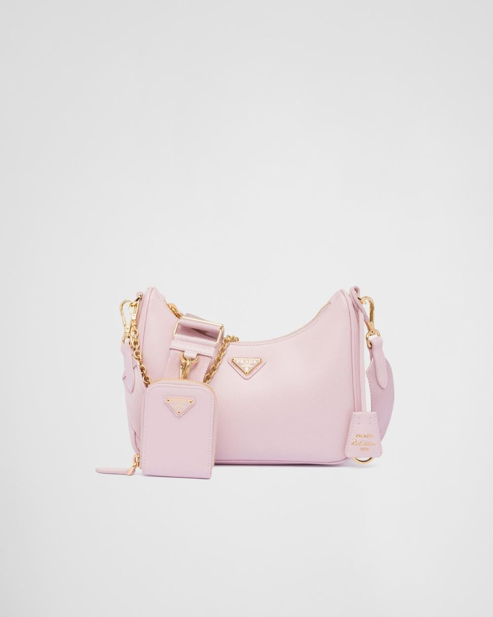 PRADA Women Prada Re-Edition 2005 Saffiano leather bag Alabaster 1BH204_NZV_F0WZT_V_V2M