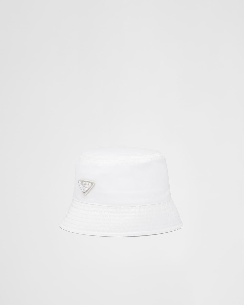 PRADA Women Re-Nylon bucket hat White 1HC137_2DMI_F0009