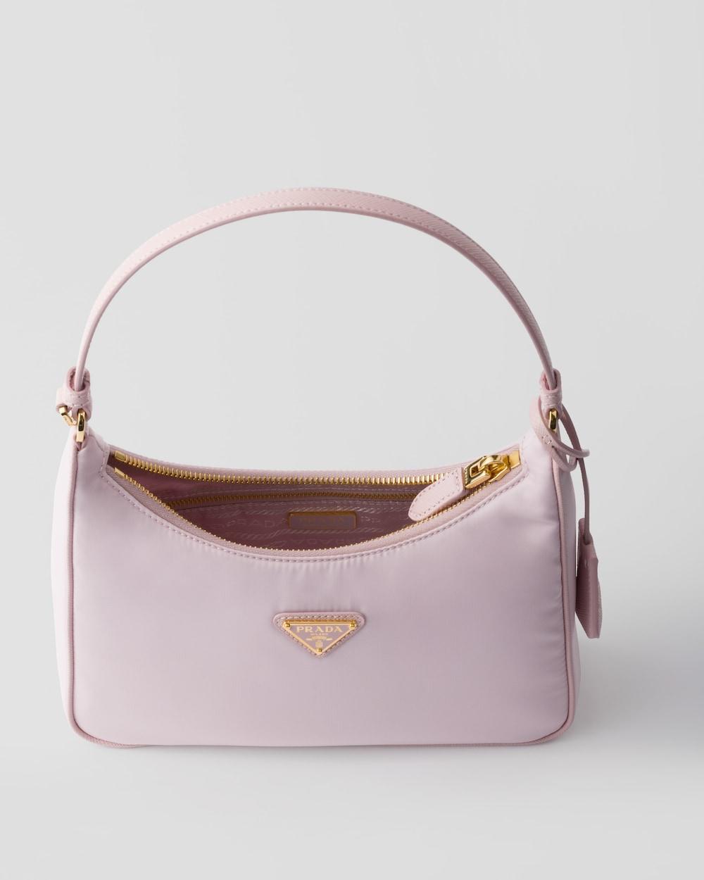 PRADA Women Prada Re-Edition 2005 Re-Nylon and Saffiano mini bag Alabaster 1N204M_R064_F0WZT