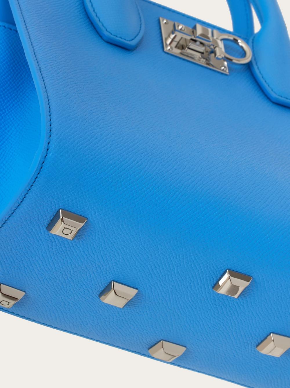 FERRAGAMO Women Ferragamo Studio Box bag (S) Light blue 211424 773244