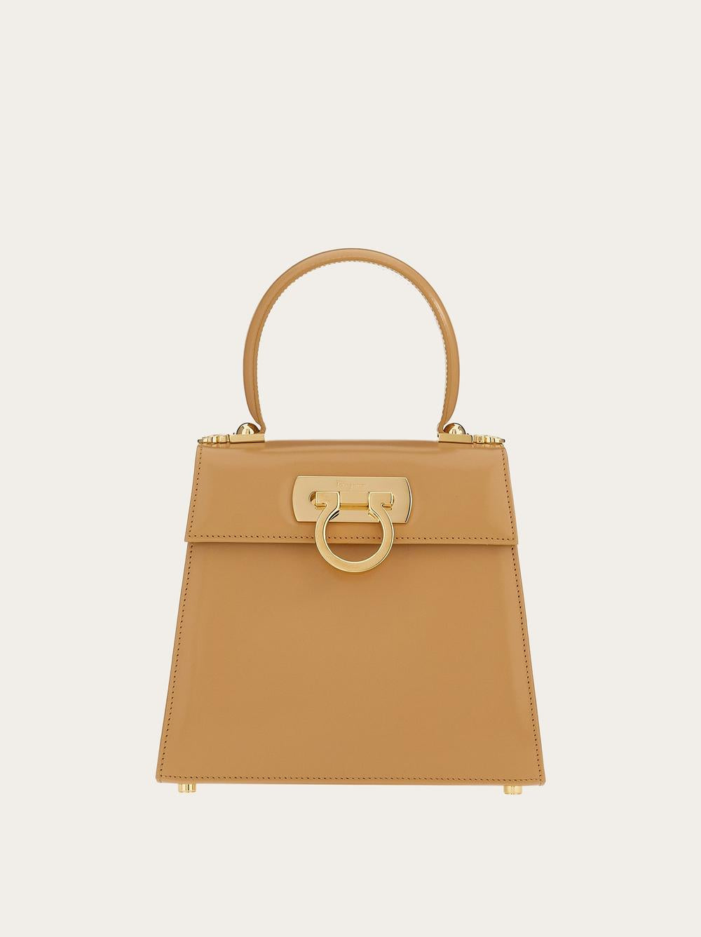 FERRAGAMO Women Iconic Top Handle (S) Camel 212193 749024
