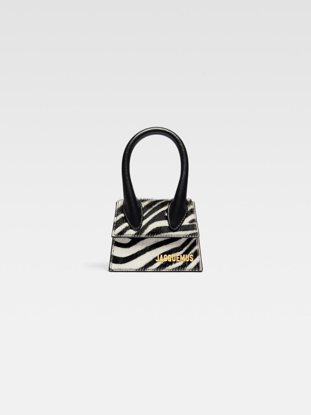 حذاء JACQUEMUS للنساء من Chiquito باللونين الأسود والأبيض Zebra 213BA001-3211-9DZ