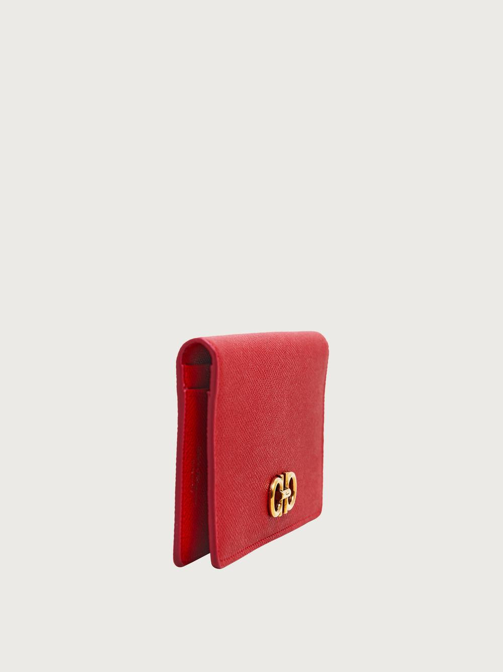 FERRAGAMO Women Portefeuille Gancini Rouge Lipstick 22D779 746639