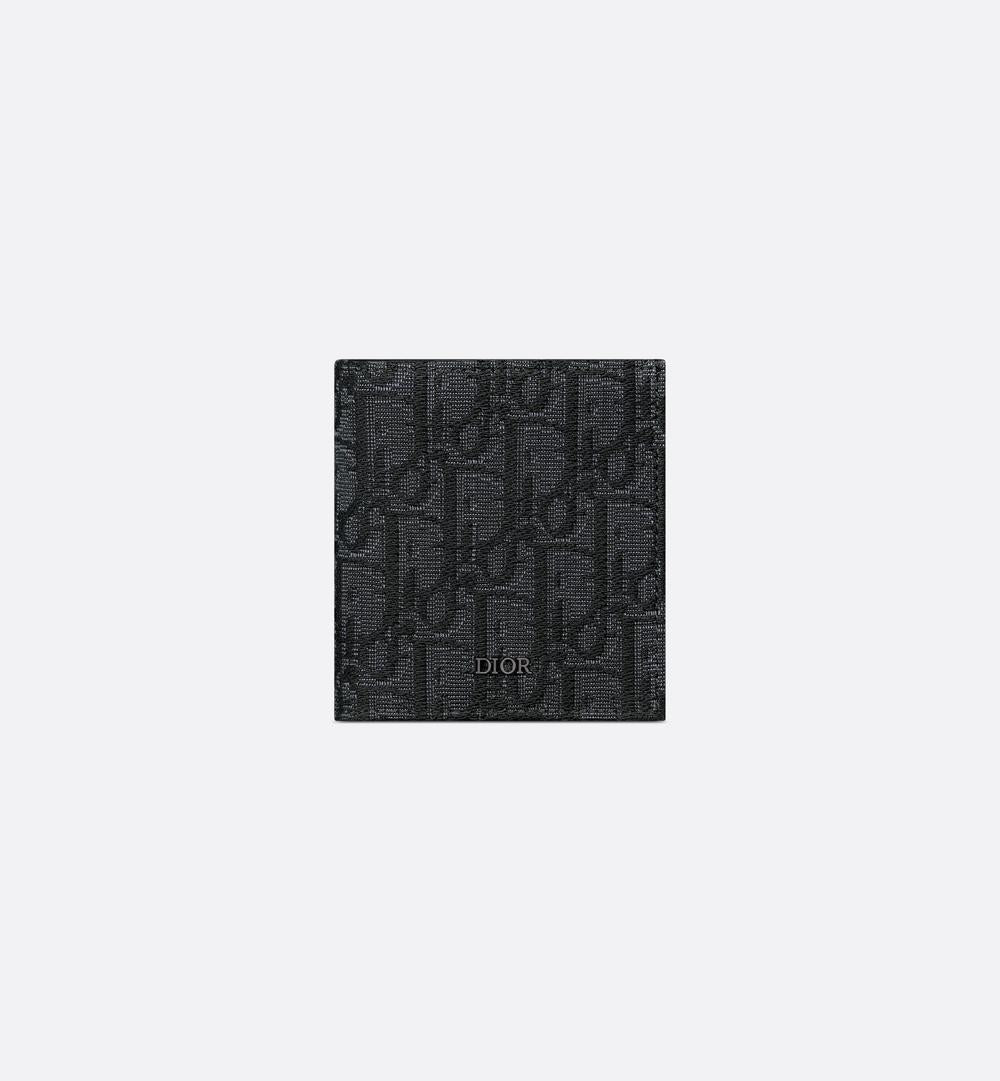 DIOR Men Vertical Bi-Fold Wallet black 2ESBH072YSE_H03E