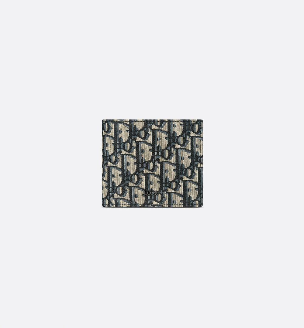 DIOR Men Compact wallet beige and black 2OBBC027YSE_H05E