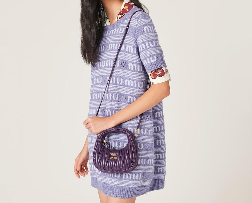 MIU Women Wander matelassé nappa leather hobo mini-bag Violet 5BP078_N88_F0030_V_OOO