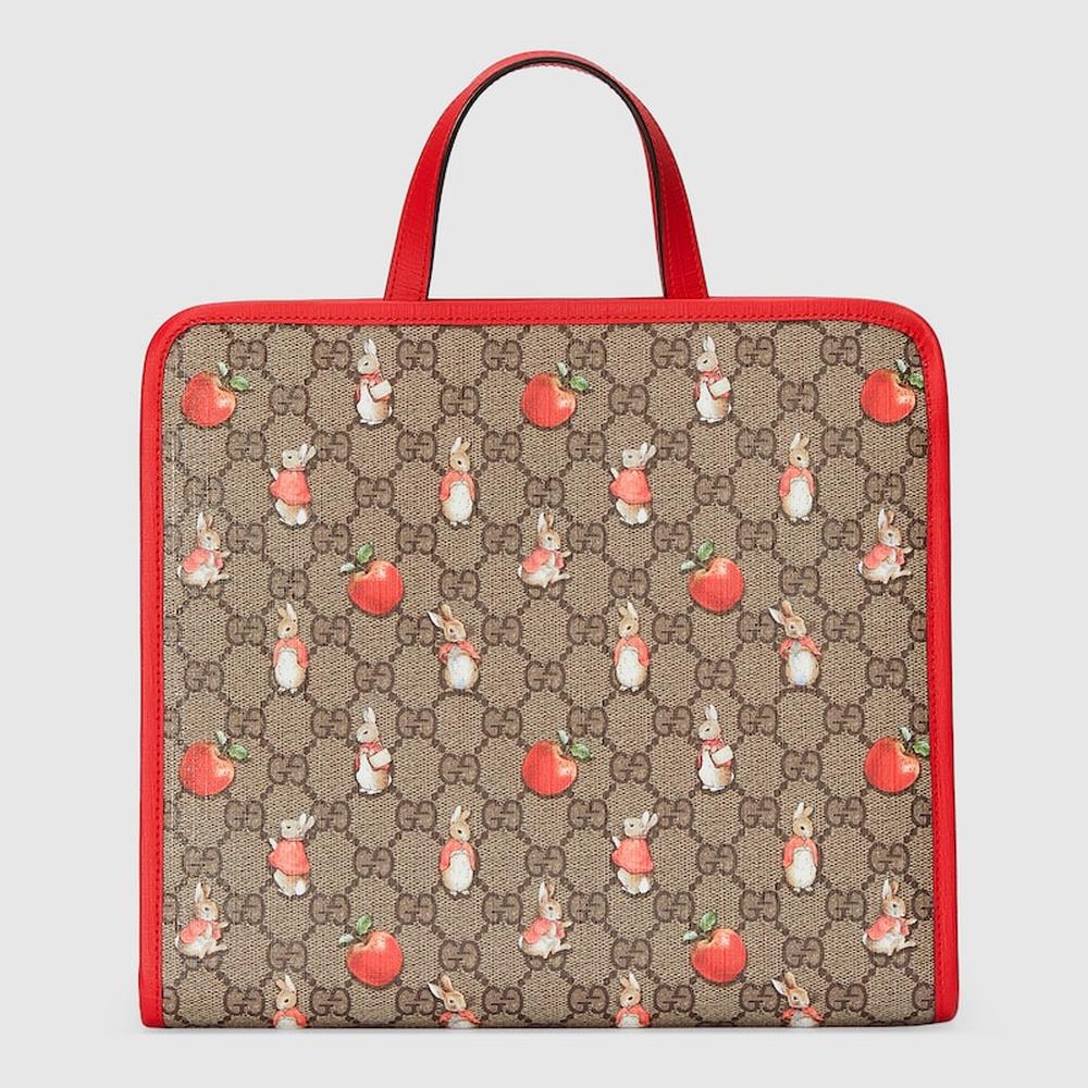 GUCCI Kids Peter Rabbit™ x Gucci tote bag Beige 605614 FAC0K 8647