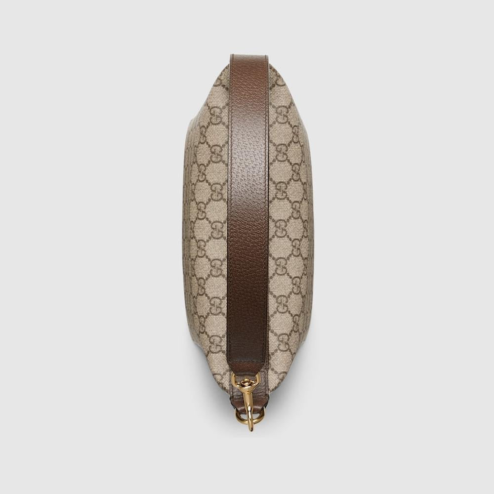 GUCCI Women Ophidia super mini shoulder bag Beige and ebony GG Supreme canvas 795170 96IWG 8745