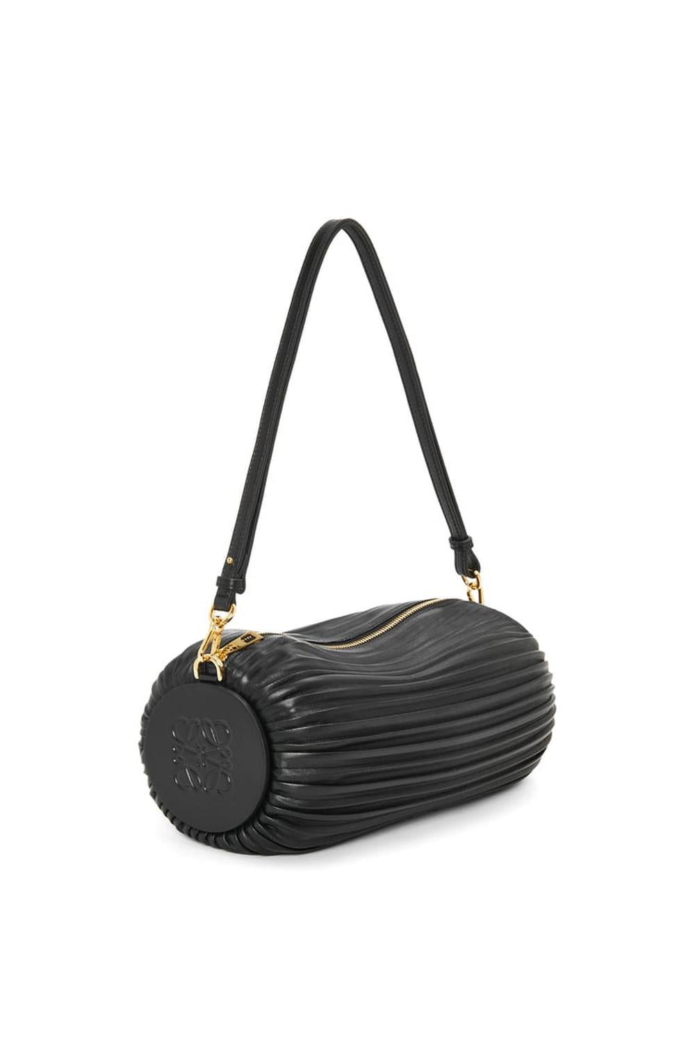 LOEWE Women Bracelet Pouch in pleated nappa lambskin Black A912P84X27-1100