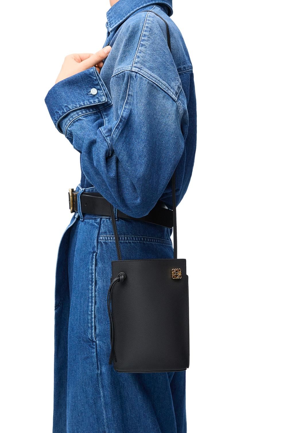 LOEWE Women Dice pocket in classic calfskin Black C630R12X01-1100