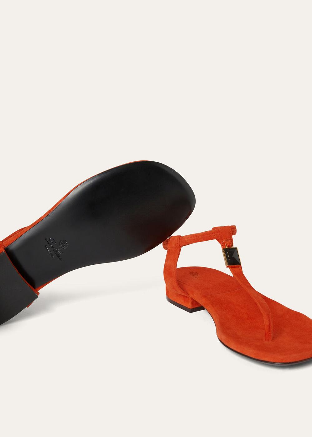 LORO PIANA Women Mindil Sandals Kyoto Orange FAO1561_L0AG