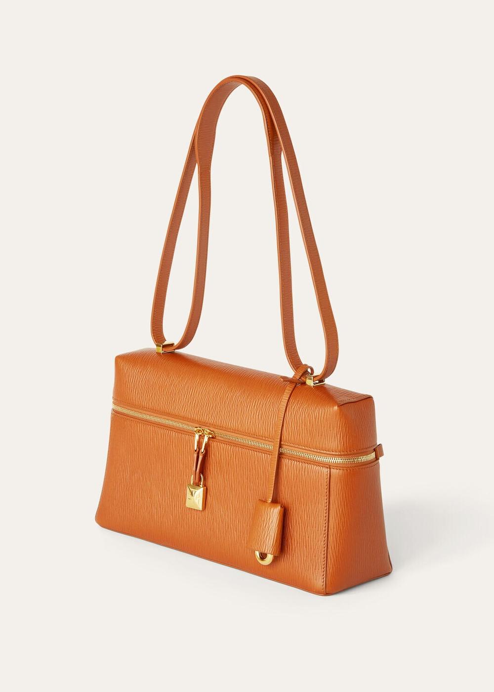 LORO PIANA Women Extra Bag L27 Warm Tan/Sun Gold FAO4759_L0C2