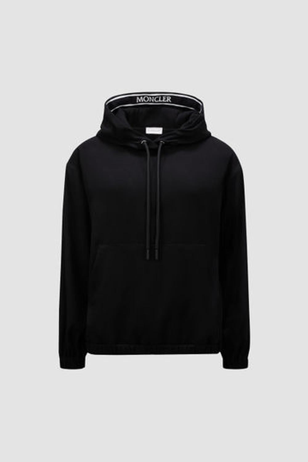 MONCLER Women Hooded Satin Top Black J20932G00010596WF999