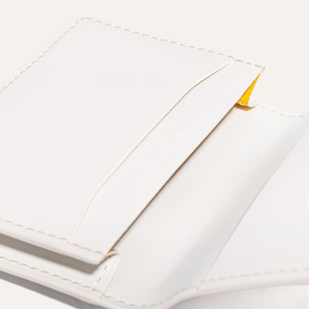 GOYARD Unisex Malsherbe Card Holder White MALESHPMLTY50CL50X