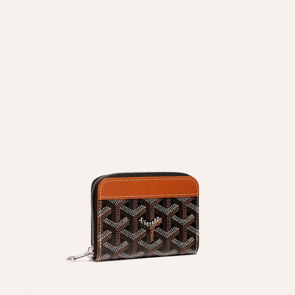 GOYARD Women Matignon Wallet Mini Black tan MATIGNMINTY01CL03P