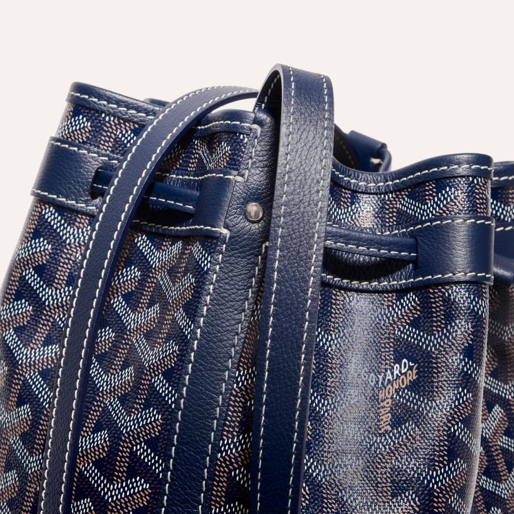 GOYARD Women Petit Flo Bucket Bag Navy PEFLOTPMLTY12CL12P