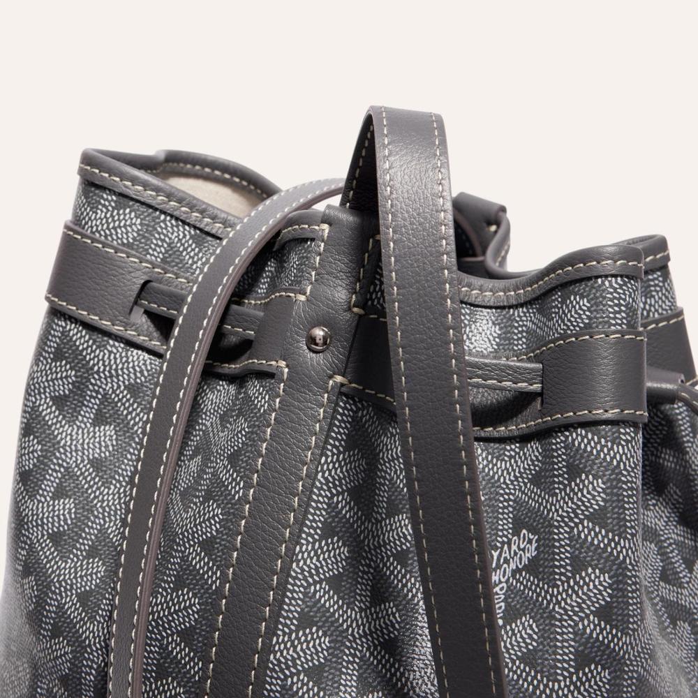 GOYARD Women Petit Flo Bucket Bag Grey PEFLOTPMLTY51CL51P