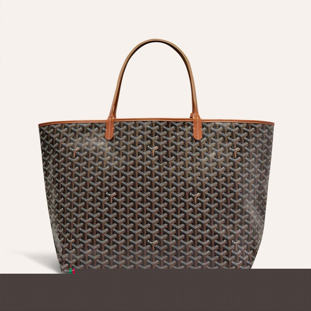 GOYARD Women Saint Louis Bag GM Black tan STLOUIGMLTY01CL03P