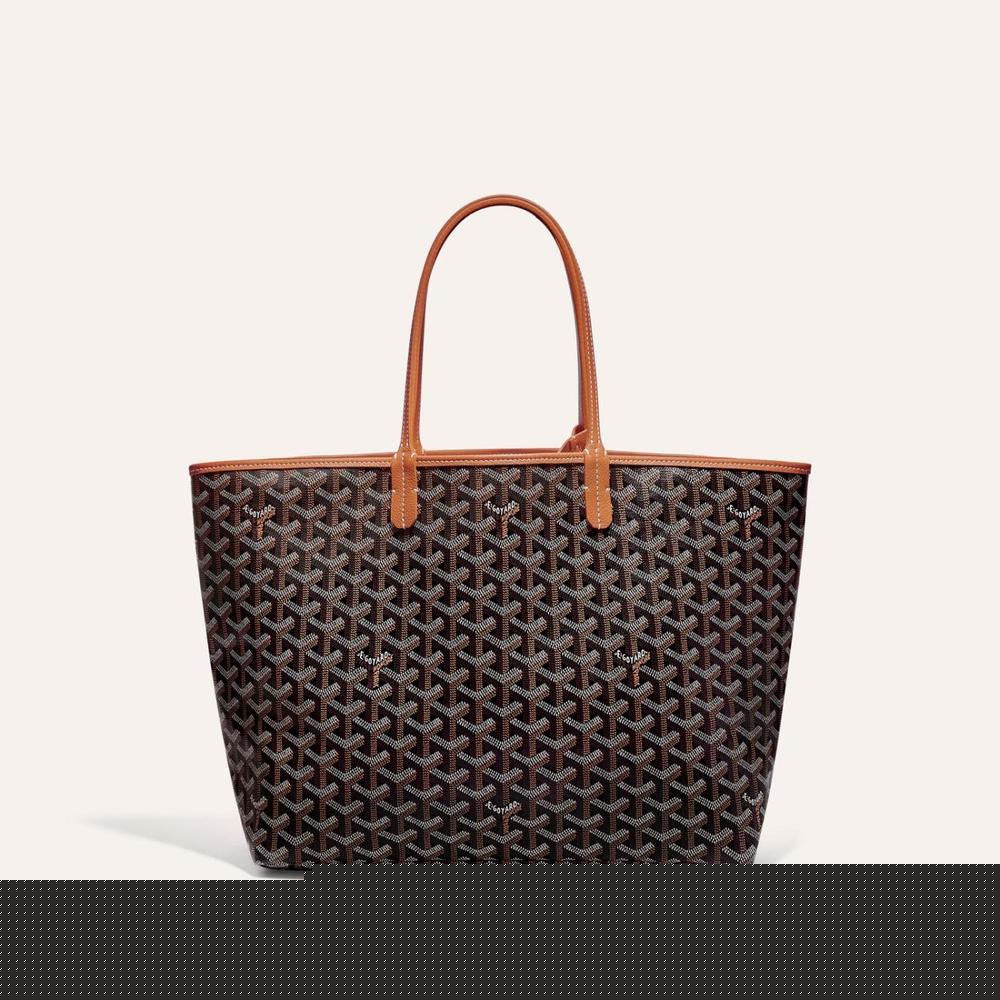 GOYARD Women Saint Louis Bag PM Black tan STLOUIPMLTY01CL03P