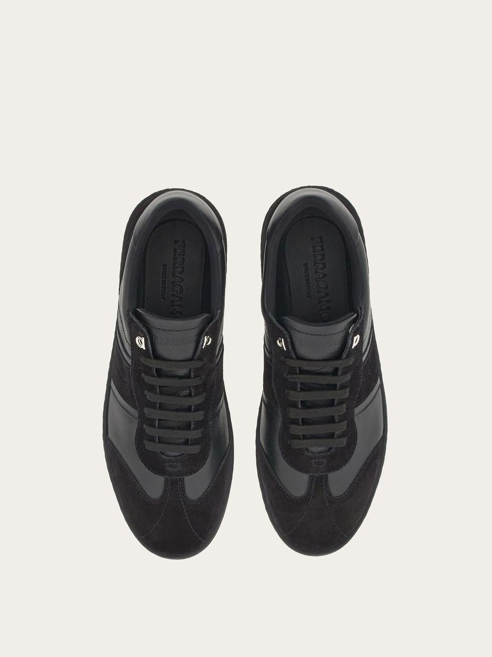 FERRAGAMO Men Low-top sneaker with signature Black 021572 765745