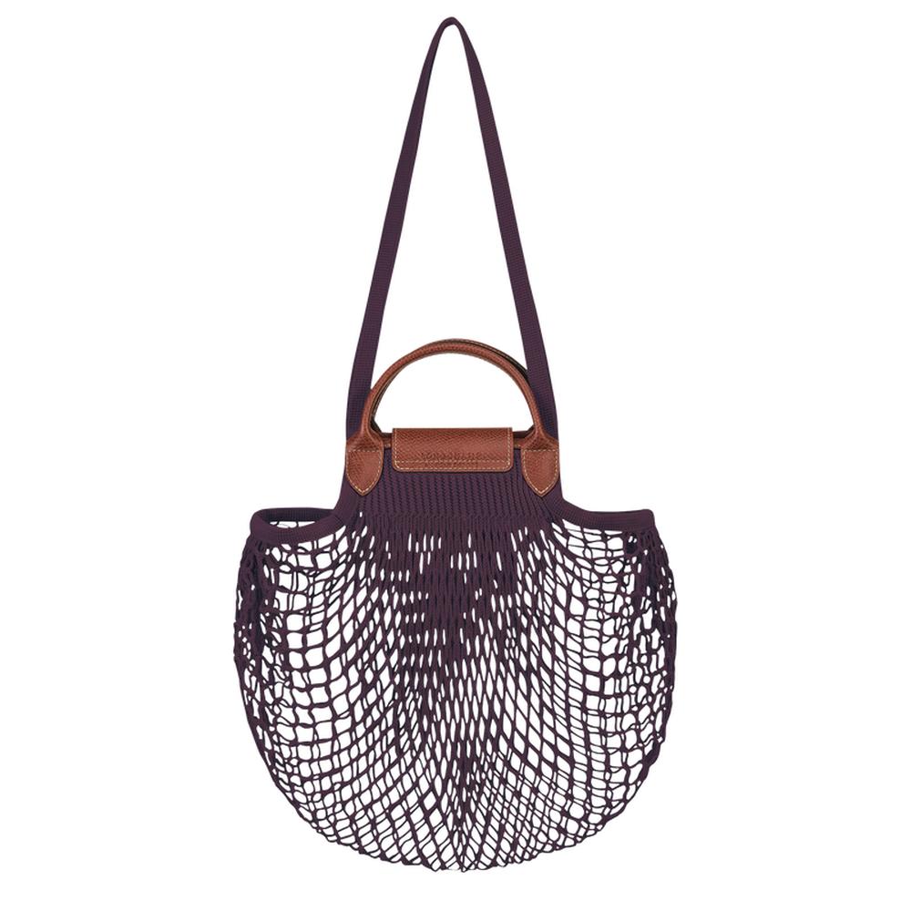 LONGCHAMP Women Mesh bag L The Folding Eggplant 10121HVH061