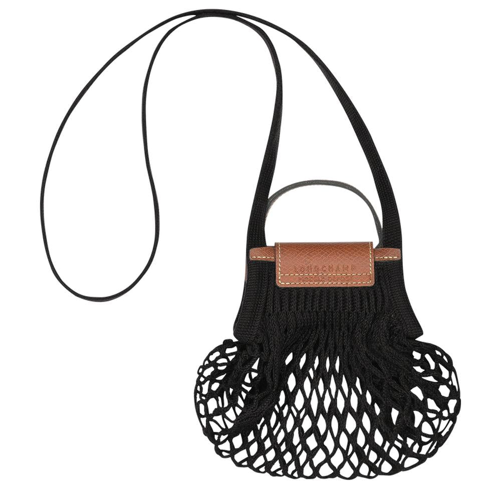 حقيبة LONGCHAMP النسائية XS Mesh Le Pliage Filet باللون الأسود 10139HVH001