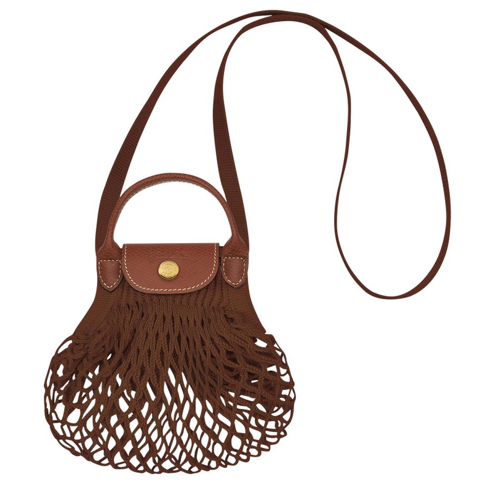 حقيبة LONGCHAMP النسائية XS Mesh Le Pliage Filet Tobacco 10139HVH004