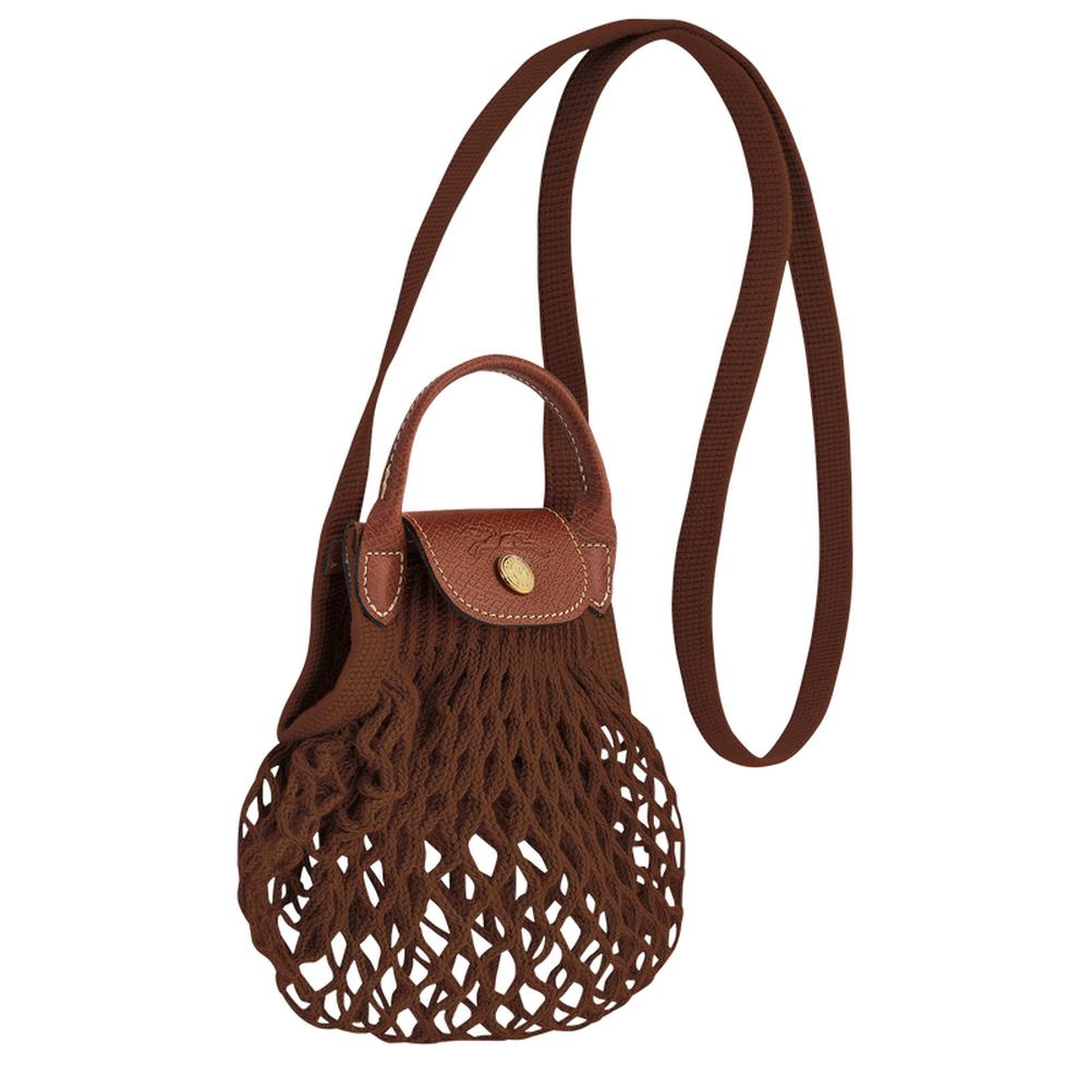 حقيبة LONGCHAMP النسائية XS Mesh Le Pliage Filet Tobacco 10139HVH004