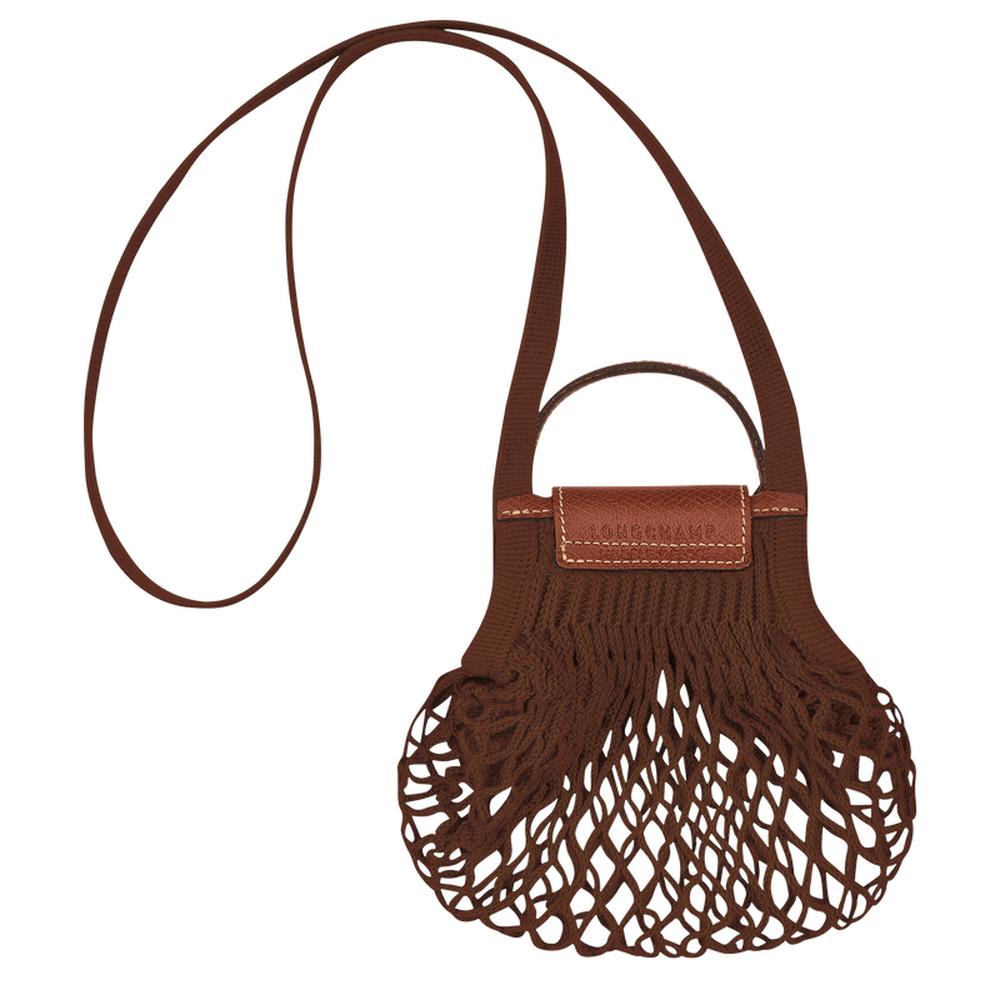 حقيبة LONGCHAMP النسائية XS Mesh Le Pliage Filet Tobacco 10139HVH004