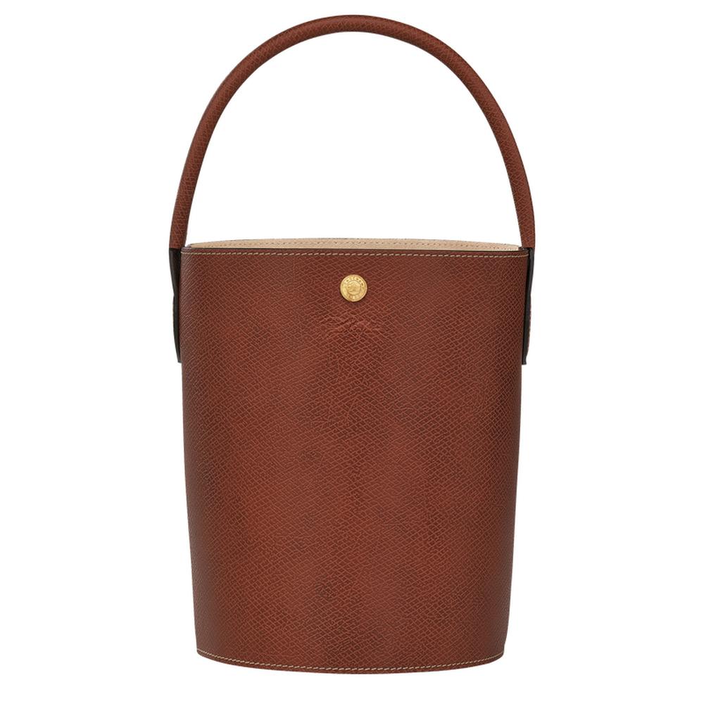 حقيبة دلو LONGCHAMP S Épure للنساء باللون البني 10161HYZ035