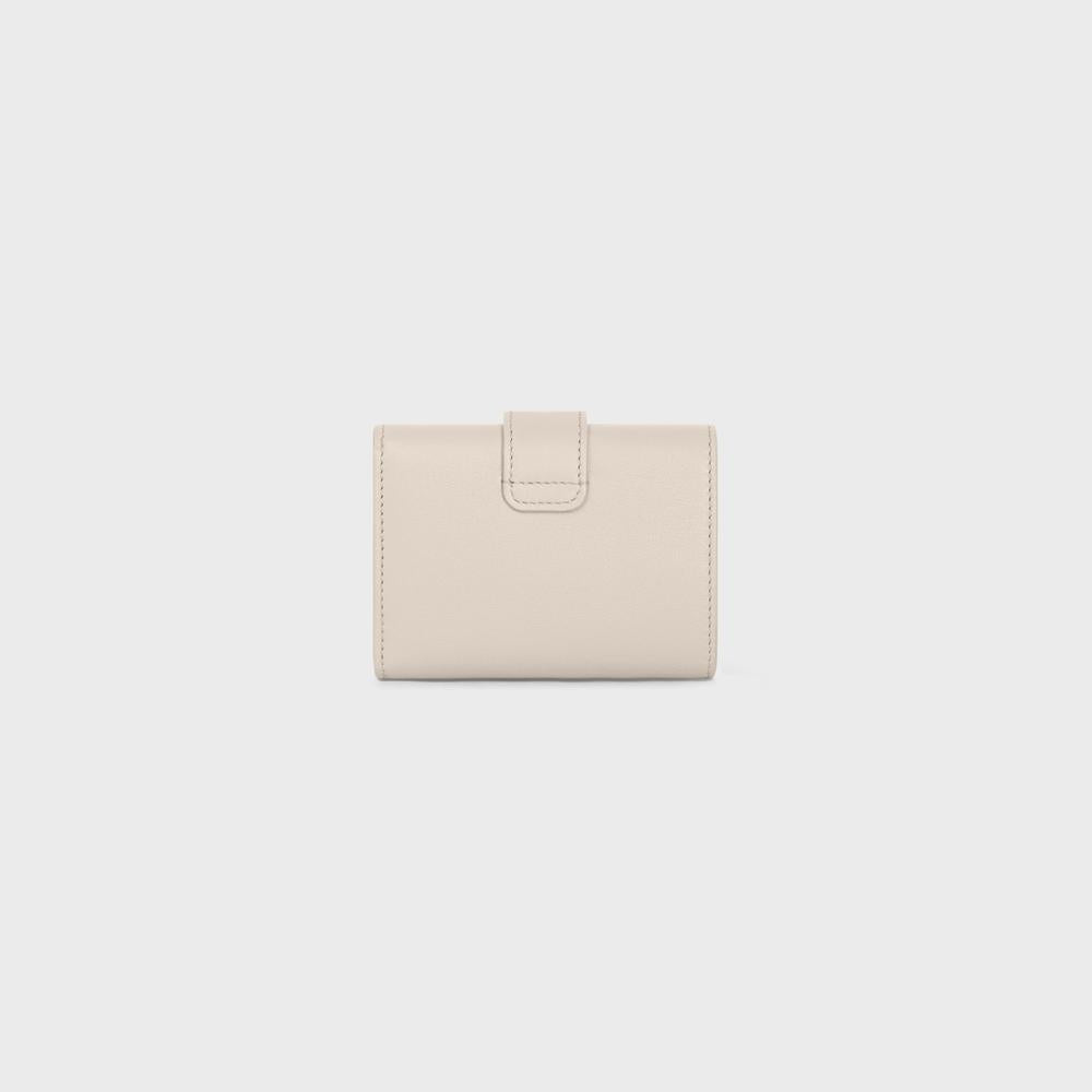 CELINE Women FINE WALLET VICTOIRE in SUPPLE CALFSKIN PALE BEIGE 10M963GHH.02PA