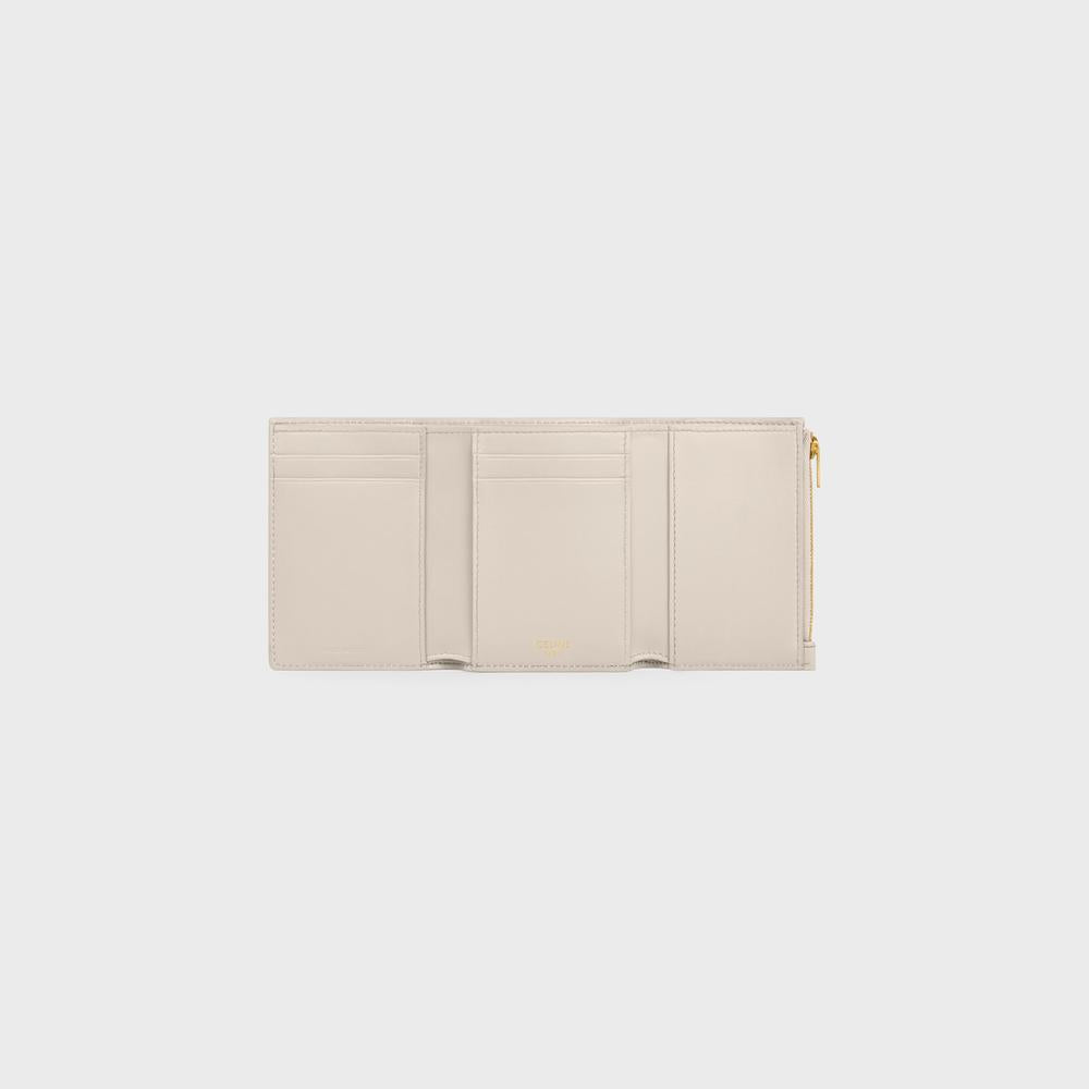 CELINE Women FINE WALLET VICTOIRE in SUPPLE CALFSKIN PALE BEIGE 10M963GHH.02PA