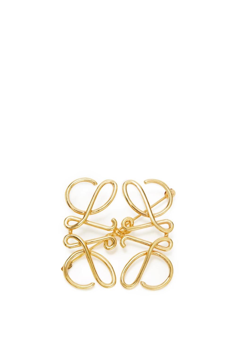 LOEWE Women Anagram brooch in metal Gold 111.25.020-8130