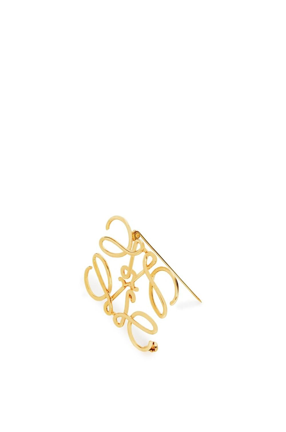 LOEWE Women Anagram brooch in metal Gold 111.25.020-8130