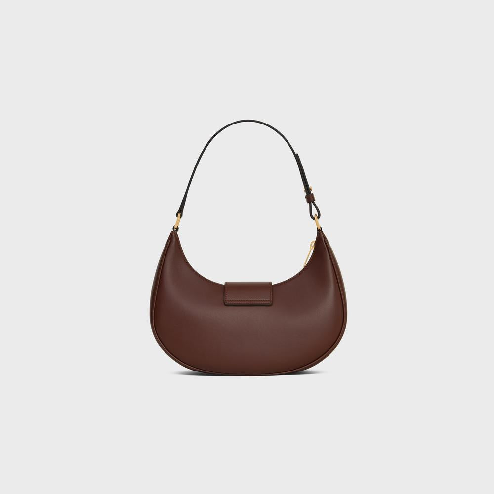 CELINE Women MEDIUM AVA TRIOMPHE BAG in Smooth Calfskin CHESTNUT 114493DGQ.18CH