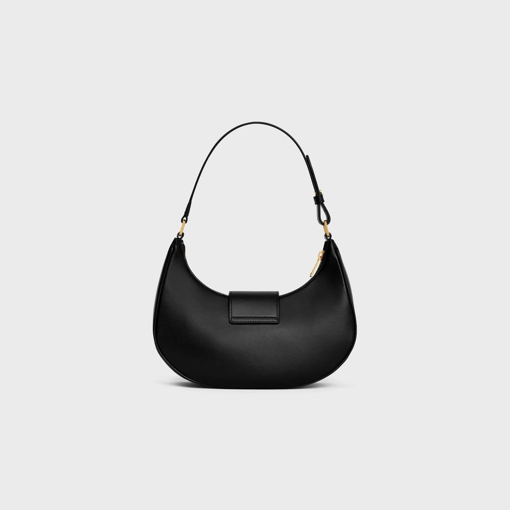 CELINE Women MEDIUM AVA TRIOMPHE BAG in Smooth Calfskin BLACK 114493DGQ.38NO