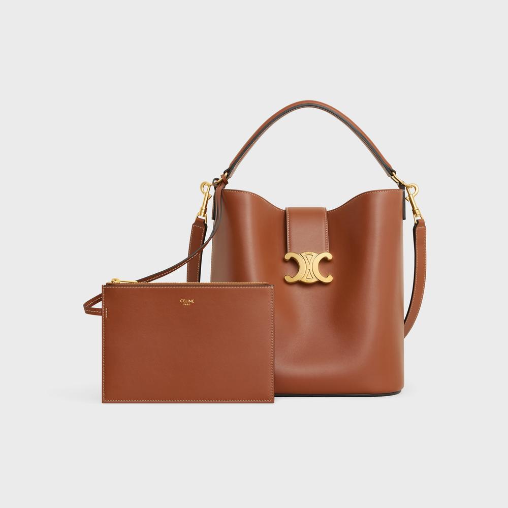 CELINE Women MEDIUM LOUISE BAG in SMOOTH CALFSKIN TAN 116613FX9.04LU