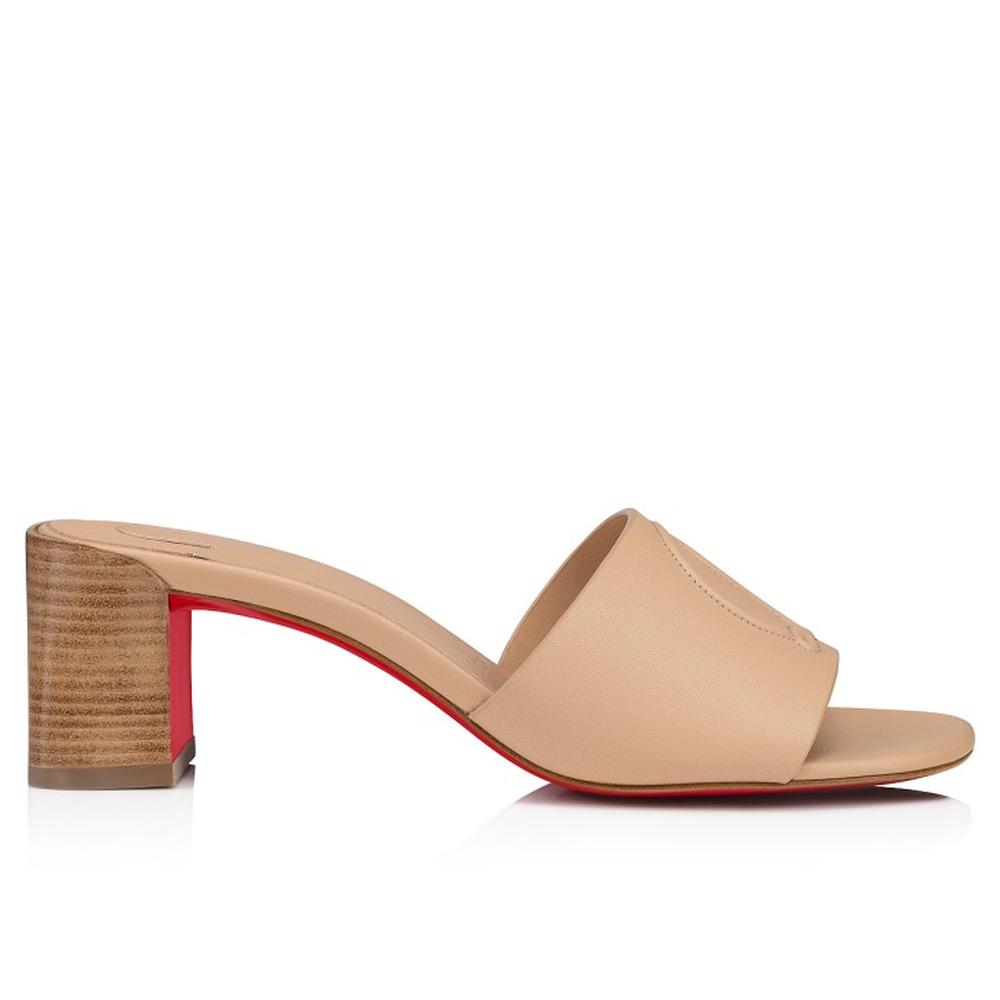 CHRISTIAN LOUBOUTIN Women So CL Mule Beige 1240268P897