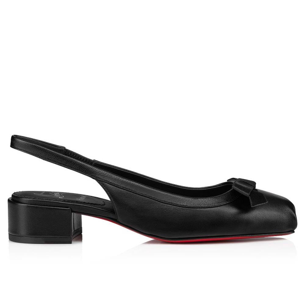 حذاء نسائي من CHRISTIAN LOUBOUTIN Mamaflirt Sling باللون الأسود 1240794B439