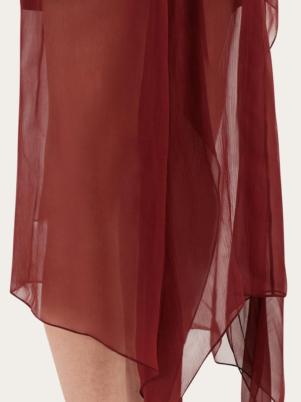 FERRAGAMO Women Silk crepe dress Bordeaux 13G340 777560