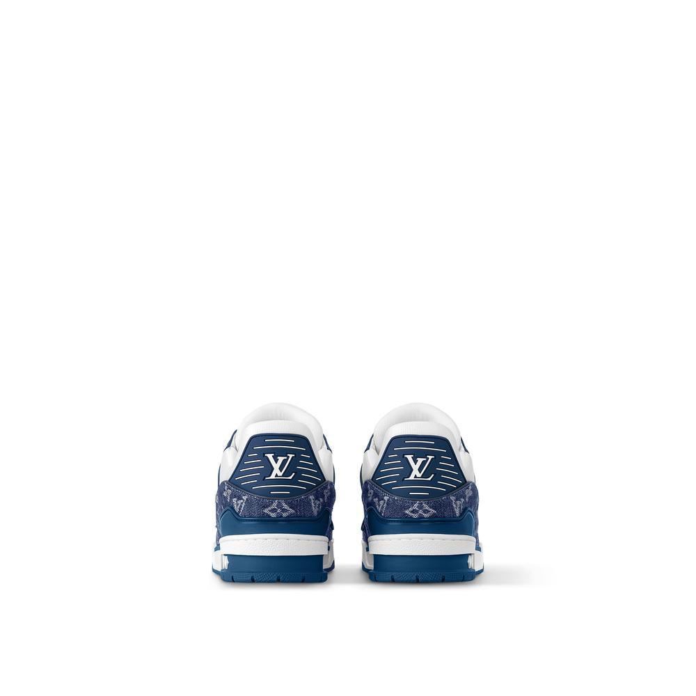 حذاء رياضي رجالي من Louis Vuitton LV Trainer باللون الأزرق 1A9JGT