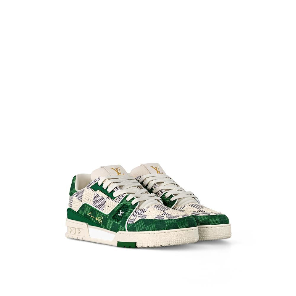 Louis Vuitton Men Sneaker LV Trainer Green 1AC58D