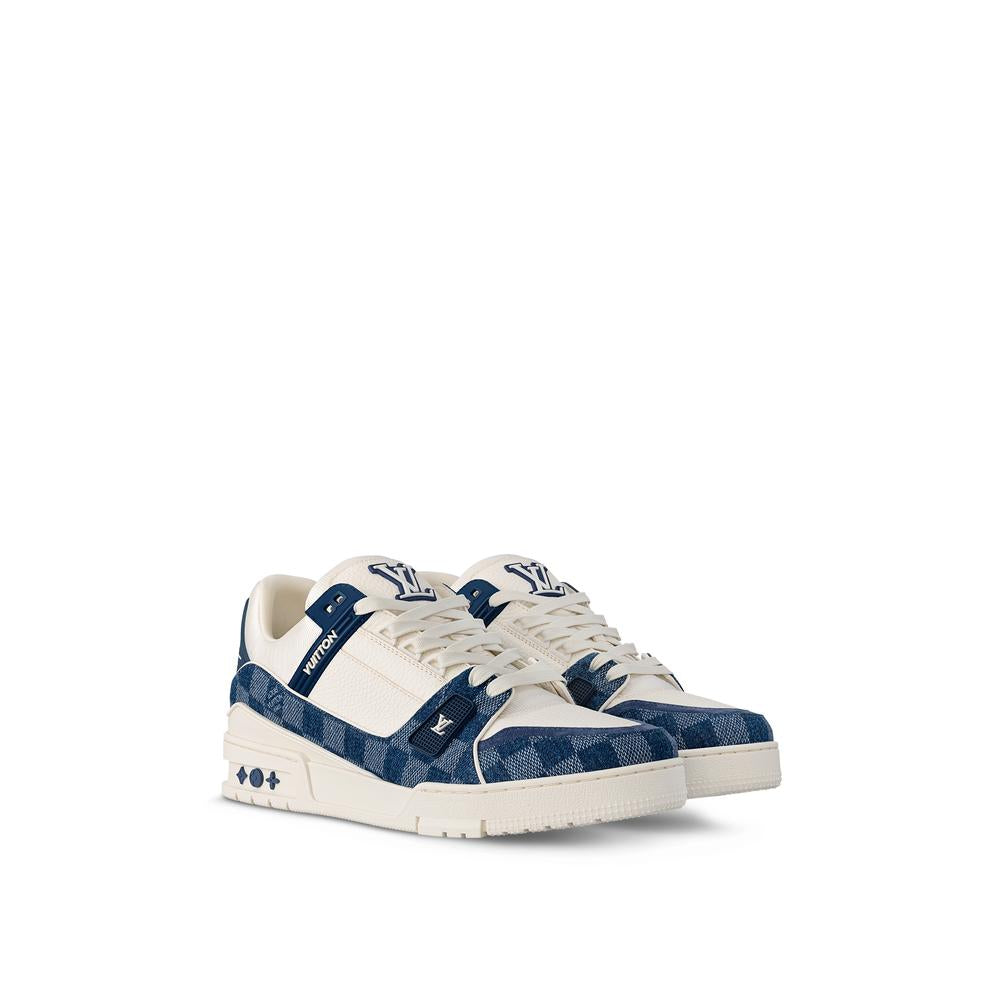 Louis Vuitton Men LV Trainer Sneaker Blue 1ACPS1